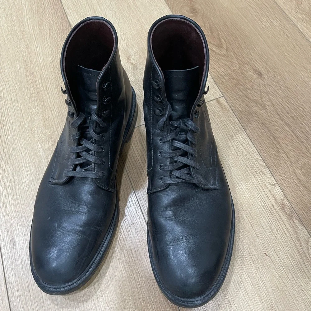 Allen Edmonds Black Leather Men's Lace-Up Boots